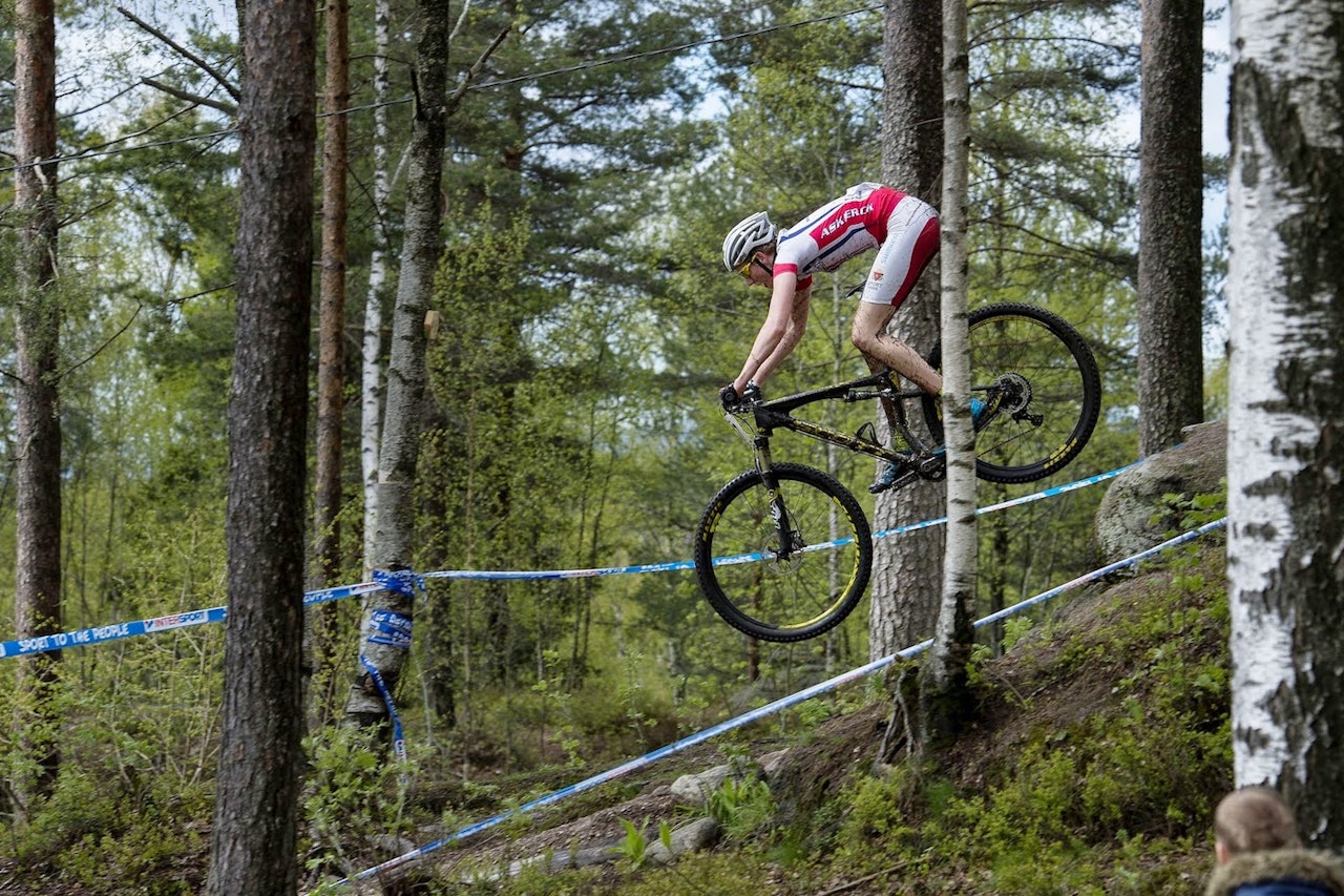 Rye terrengsykkelfestival er tredje til femte runde i Norgescup rundbane og kjøres som etapperitt med UCI-status fra 5. til 7. mai. Foto: Line Møller
