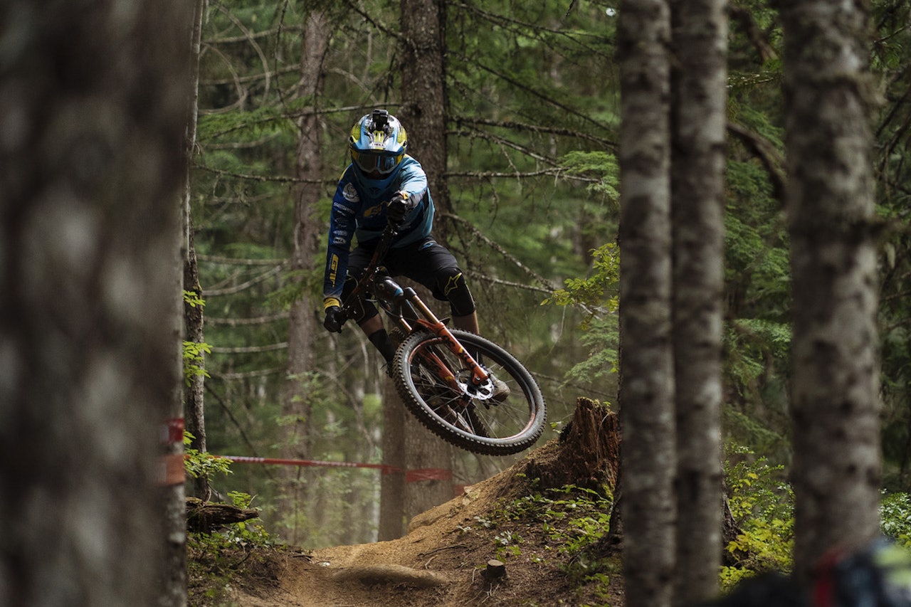 Martin Maes vant helgas Enduro World Series runde, som gikk i Whistler i Canada. Foto: Enduro World Series Martin Maes vant helgas Enduro World Series runde, som gikk i Whistler i Canada. Foto: Enduro World Series