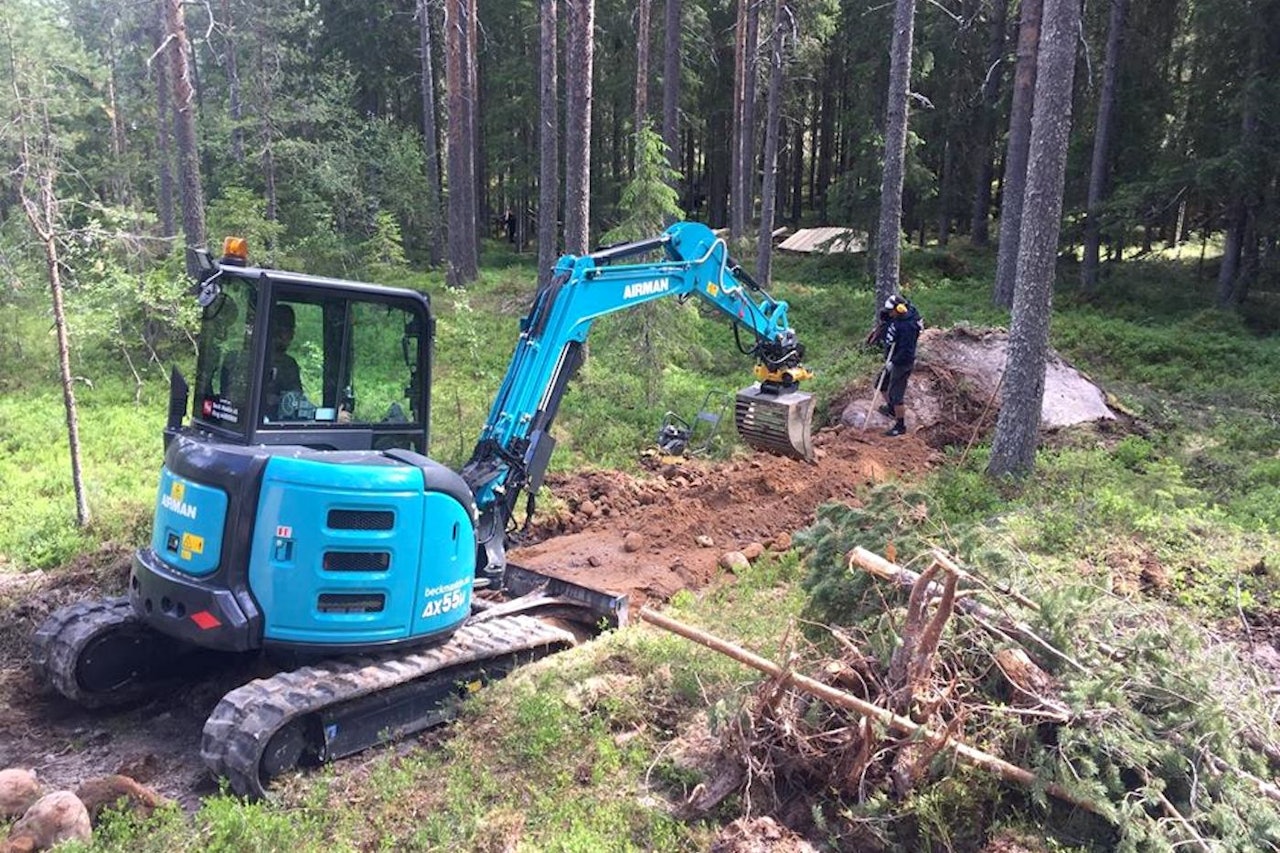 Foto: Destinasjon Trysil Trysil Bike Arena bygger tre nye stier før høstfeiren, men er avhengig av å få tak i to nye stibyggere for å holde skjema. Foto: Destinasjon Trysil