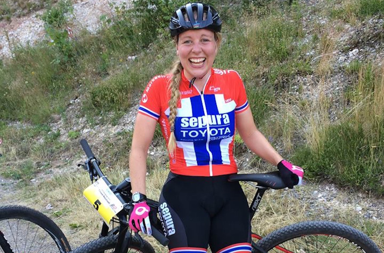 Ingrid Sofie Bøe Jacobsen tok sølv i sprinten under VM i Andorra i september. Foto: Privat