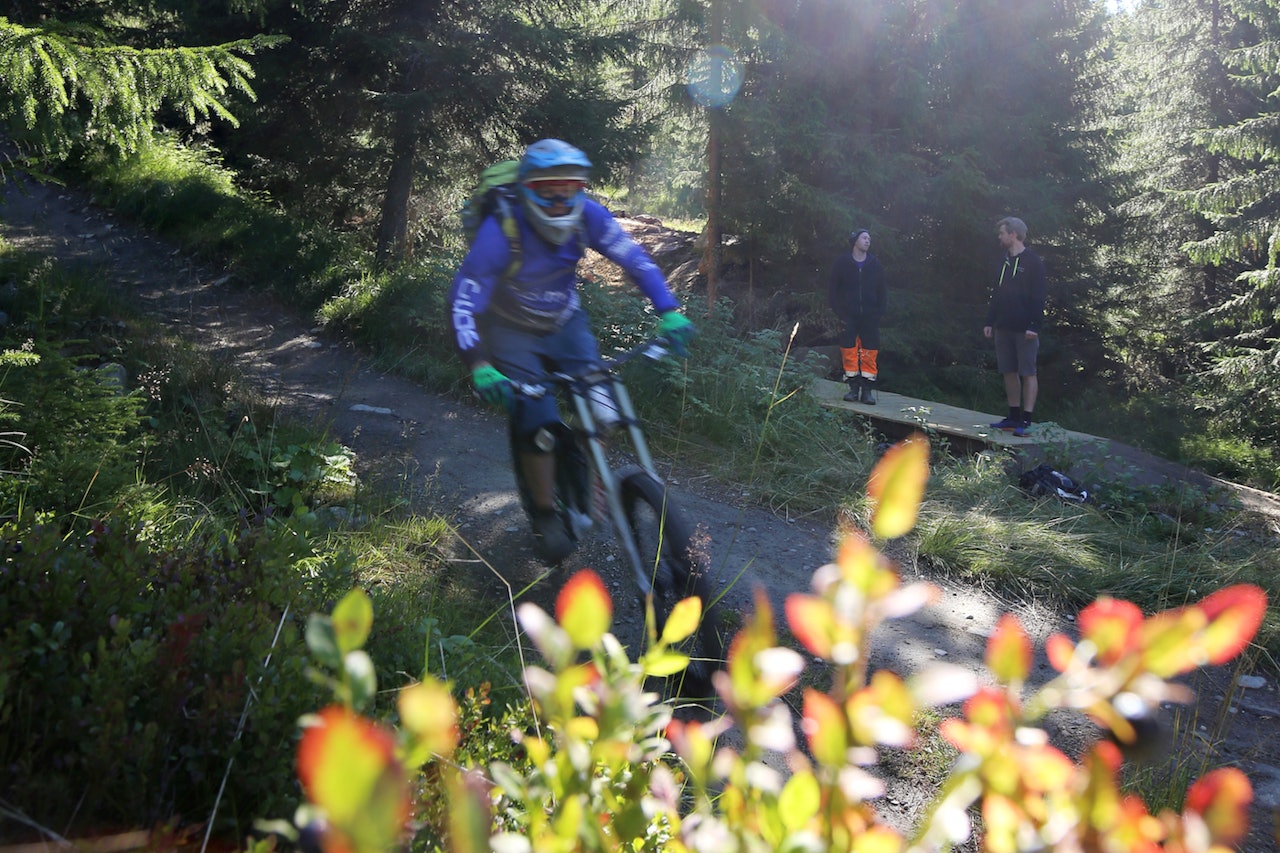 Den nye løypa som åpner i Hafjell på lørdag er snillere og lettere tilgjengelig for ferske ryttere enn det eksisterende løypenettet. Foto: Hafjell Alpinsenter hafjell bike park