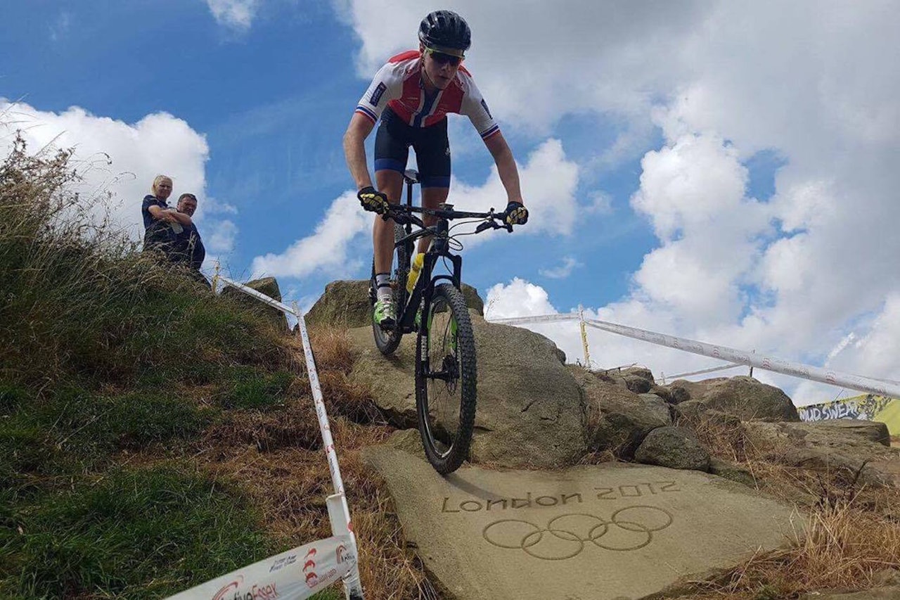 Martin Siggerud fikk målt kreftene i samme løyper som proffene - der OL ble kjørt i 2012. Foto: Privat Martin Siggerud fikk målt kreftene i samme løyper som proffene - der OL ble kjørt i 2012. Foto: Privat