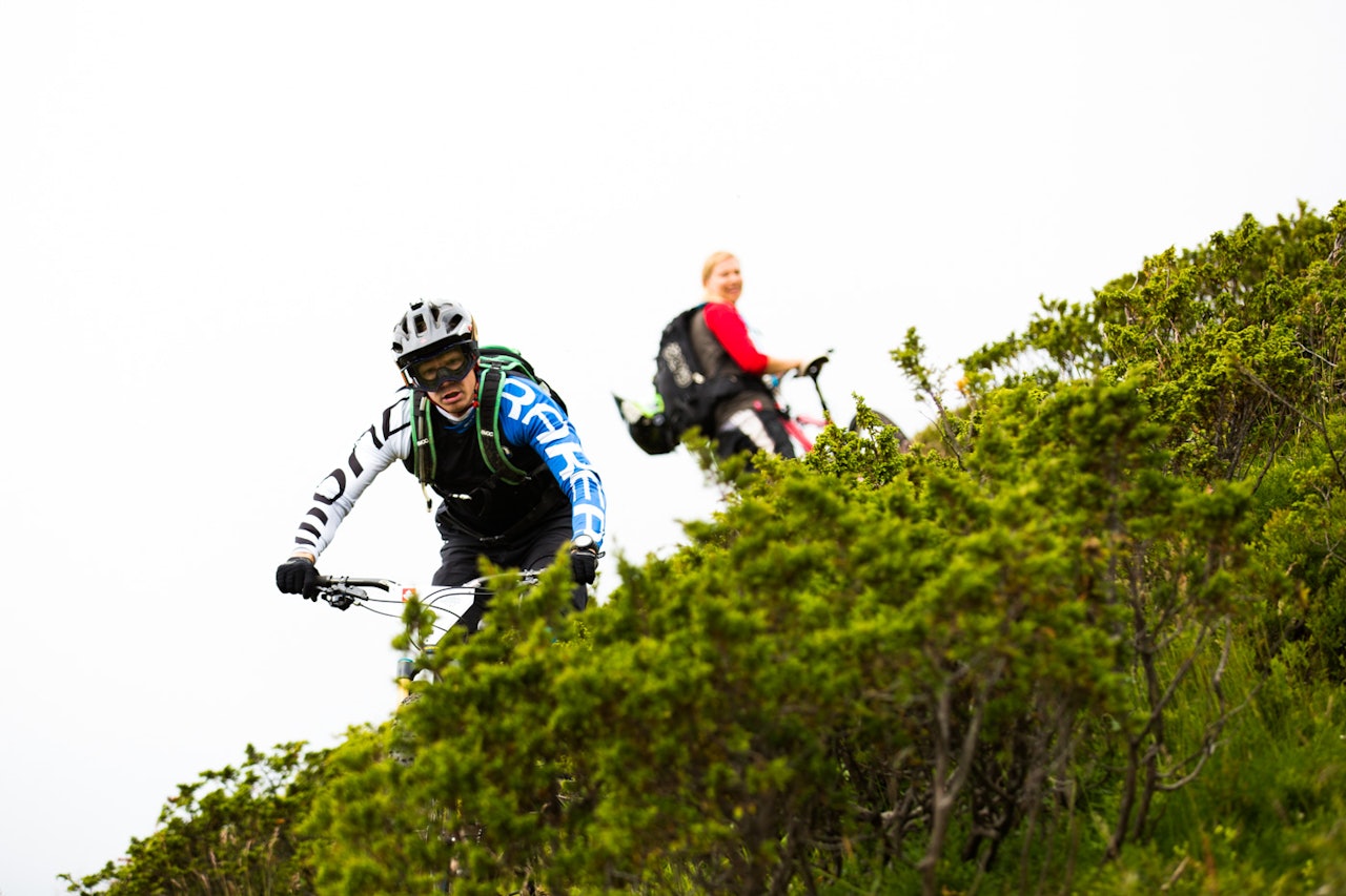Espen Bergli-Johnsen var raskeste rytter i Hillbilly Enduro under Huckfest på Ål. Foto: Snorre Veggan