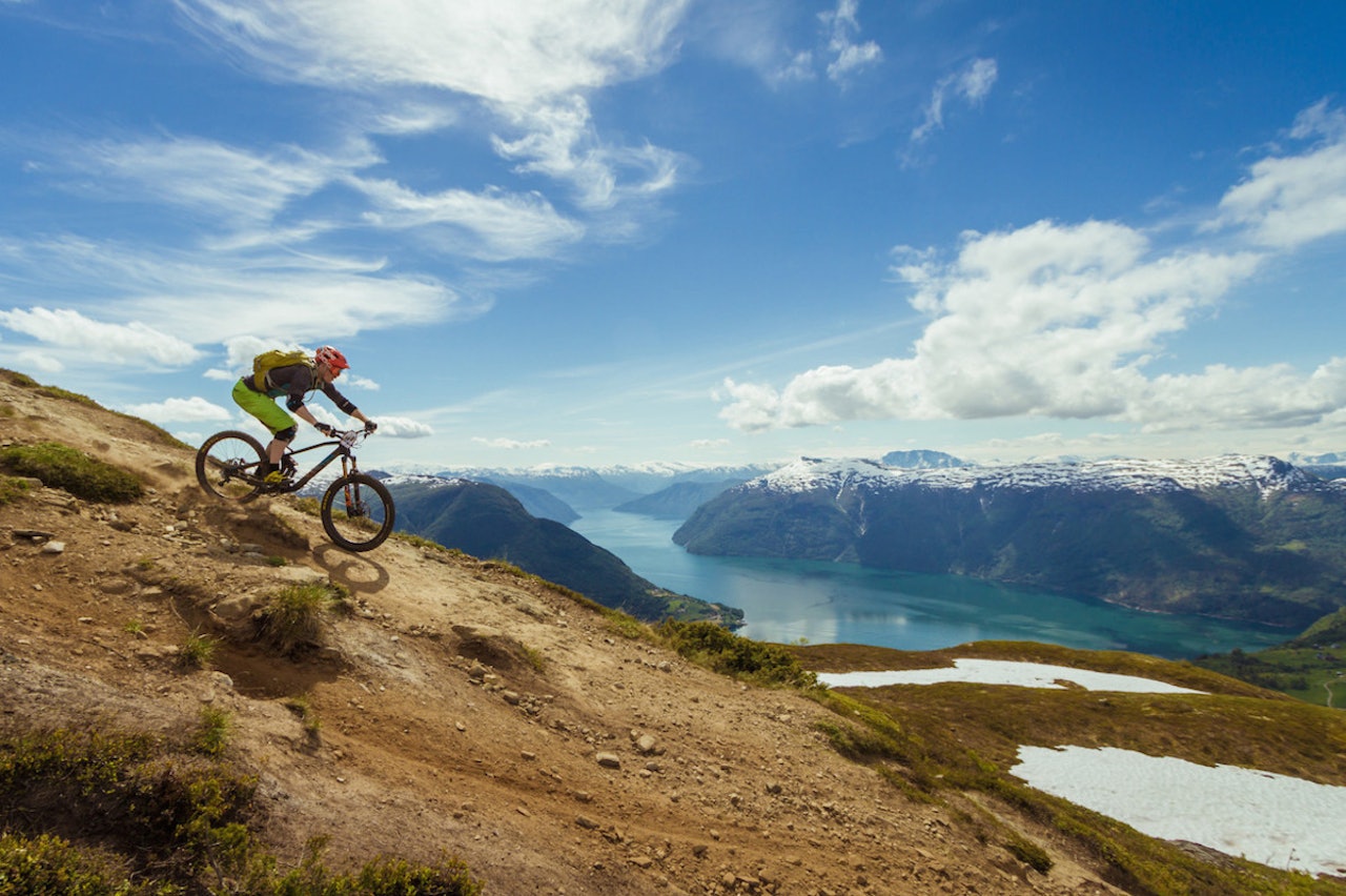The Nordic Escape 2017 kan bli Norges første etapperitt av Cape Epic og TransAlp-kaliber, og de fleste etappene vil gå på Vestlandet. Her fra Luster Enduro 2015. Foto: Fedor Duhrmann 