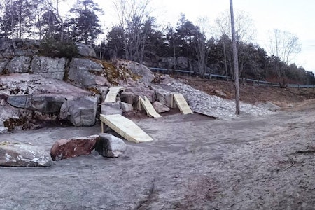 TRONDALEN: Ferdighetssenteret ved Gressvikmarka utenfor Fredrikstad. Foto: Privat. stisykling fredrikstad gressvik gressvikmarka trondalen