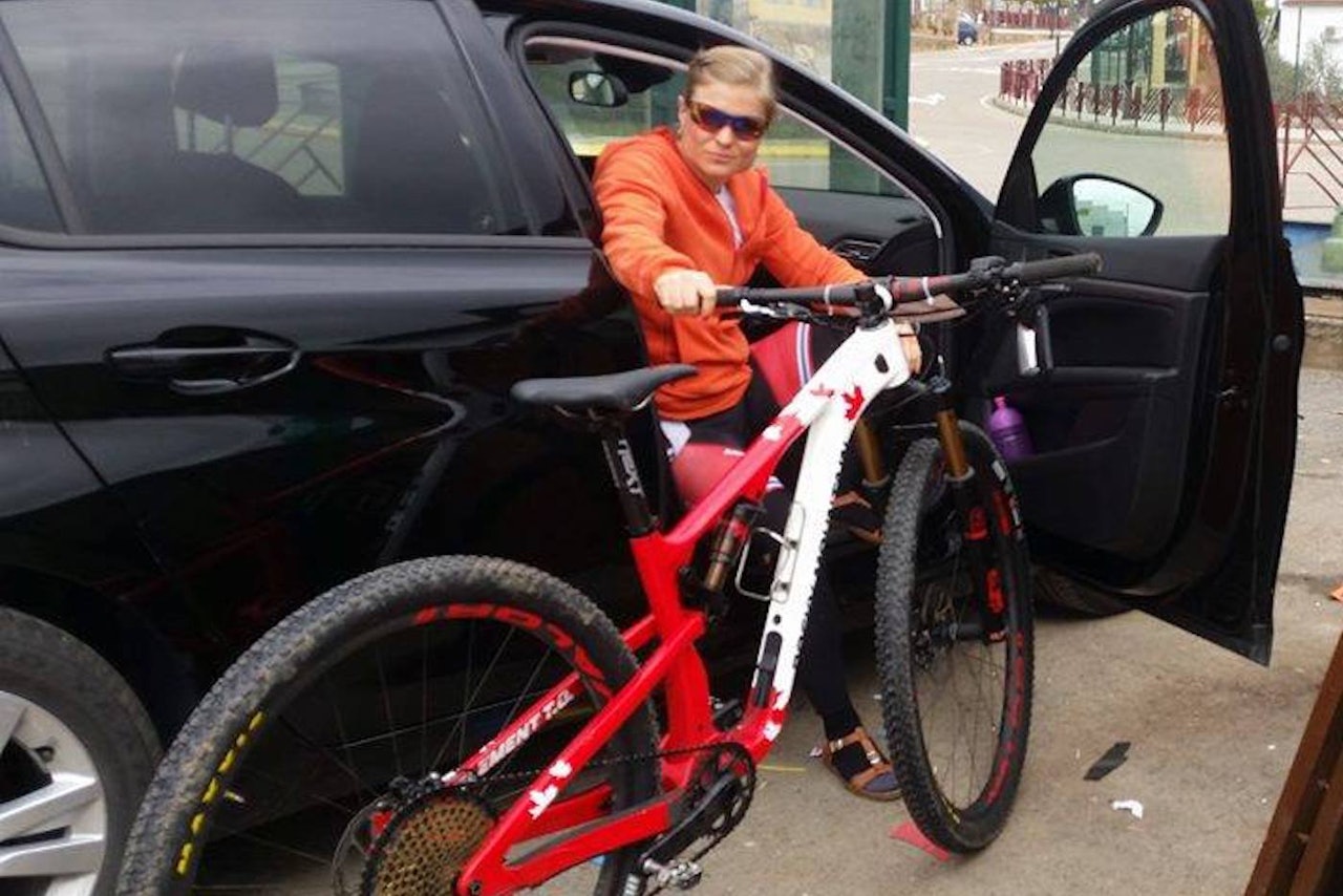 Hildegunn Gjertrud Hovdenak syns første etappe, rittets korteste og minst tekniske, ble drøy. Foto: Privat Hildegunn Gjertrud Hovdenak syns første etappe, rittets korteste og minst tekniske, ble drøy. Foto: Privat