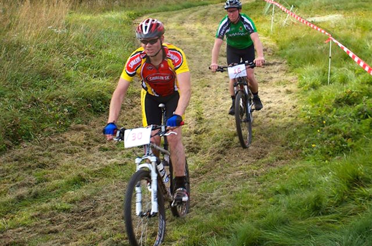 Frode Risan (foran) var to små sekunder unna idealtida etter sine to runder i Cognacrittet lørdag. Her fra Cognacrittet 2014, der han også var grådig nær idealtida. Foto: Arrangøren Frode Risan (foran) var to små sekunder unna idealtida etter sine to runder i Cognacrittet lørdag. Her fra Cognacrittet 2014, der han også var grådig nær idealtida. Foto: Arrangøren