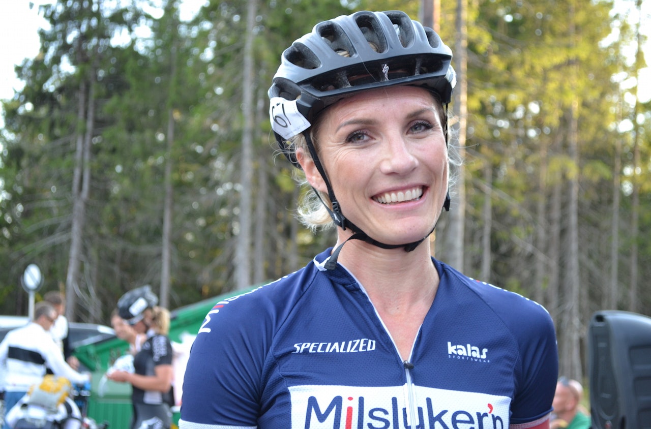 Jeanette Persson stiller til start i motbakkerittet Lygna Opp på lørdag. Hun kan bli lei å slåss med. Foto: Marcus Liebold Jeanette Persson stiller til start i motbakkerittet Lygna Opp på lørdag. Hun kan bli lei å slåss med. Foto: Marcus Liebold