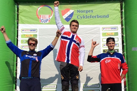 Isak Leivsson vant Nordisk mesterskap i Drammen i helga, og pallen var den samme som under NM i sommer: Leivsson på toppen, deretter Zakarias Blom-Johansen og Lars Sandviken på tredjeplass. Arkivfoto: NCF