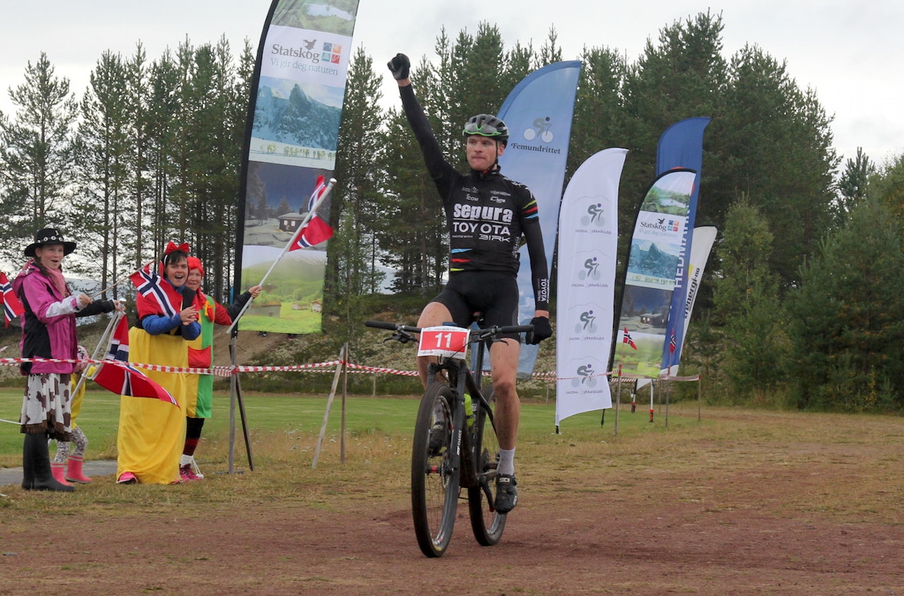 Lars Granberg kjørte inn til seier i Femundrittet med over ett minutts margin. Foto: Ingeborg Scheve