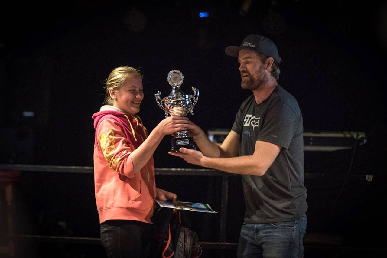 Kine Haugom ble fjellets dronning i Hafjell på lørdag. Foto: Gisle Johnsen Kine Haugom ble fjellets dronning i Hafjell på lørdag. Foto: Gisle Johnsen
