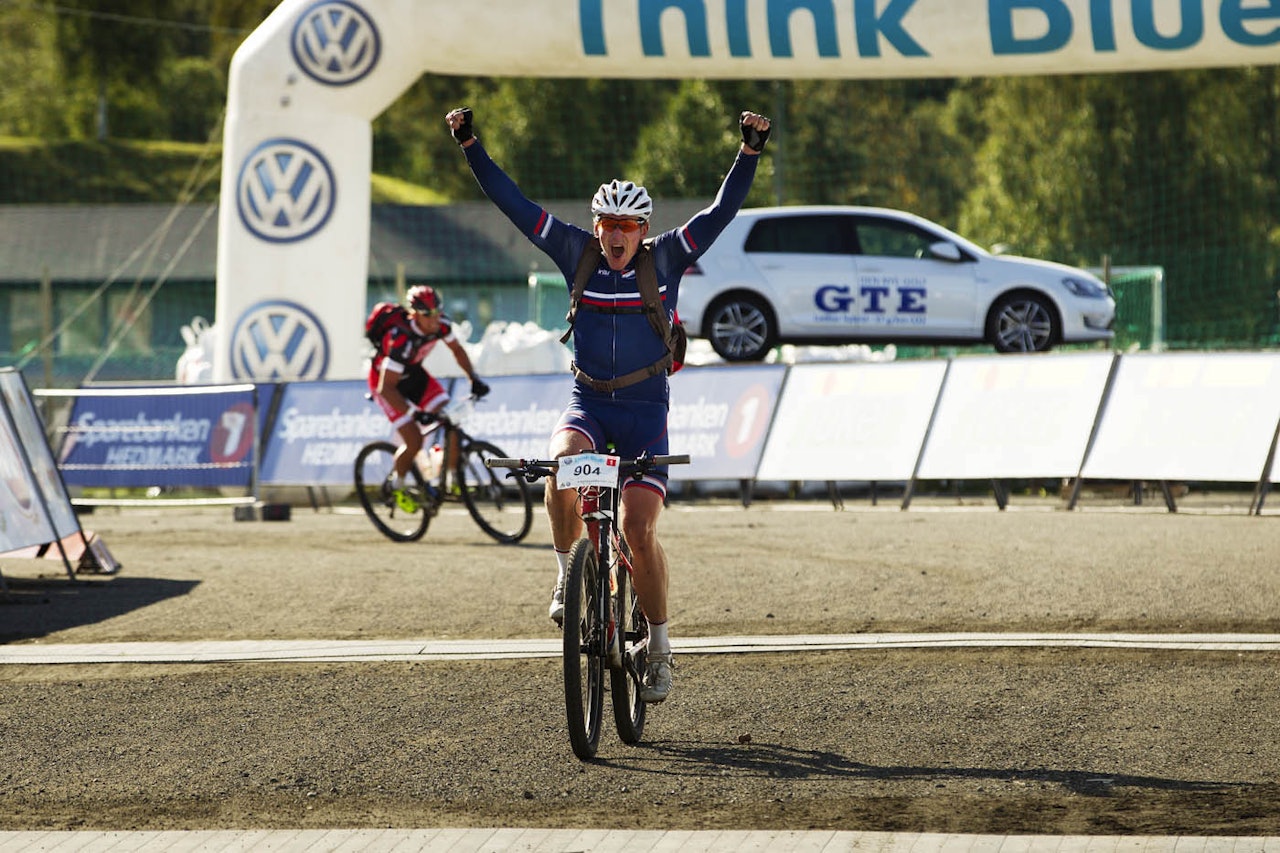 Lars Erik Koritov var førstemann i mål på Birkebeinerrittet. Det smakte. Foto: Kristoffer Kippernes Lars Erik Koritov var førstemann i mål på Birkebeinerrittet. Det smakte. Foto: Kristoffer Kippernes