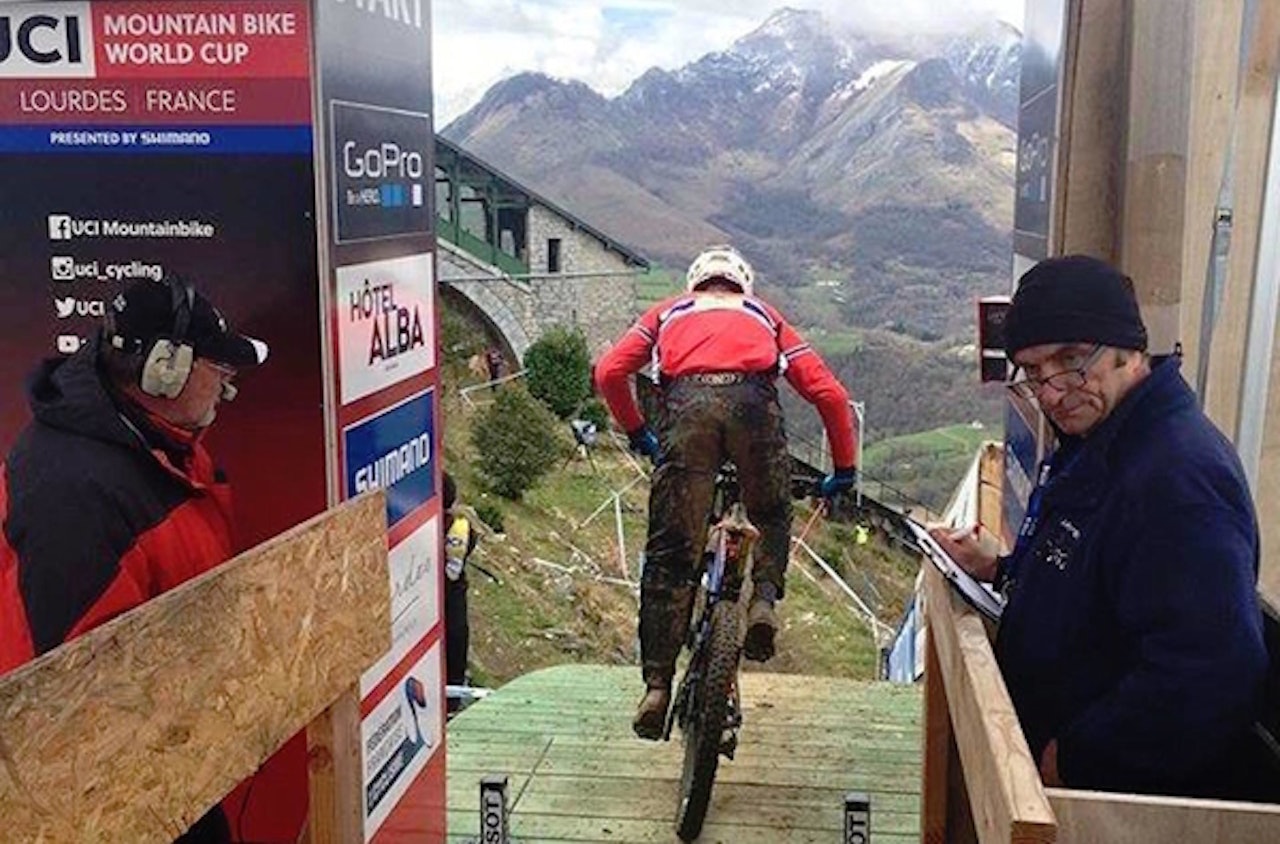 Simen Smestad under verdenscupdebuten i Lourdes i april. Foto: NCF Simen Smestad under verdenscupdebuten i Lourdes i april. Foto: NCF