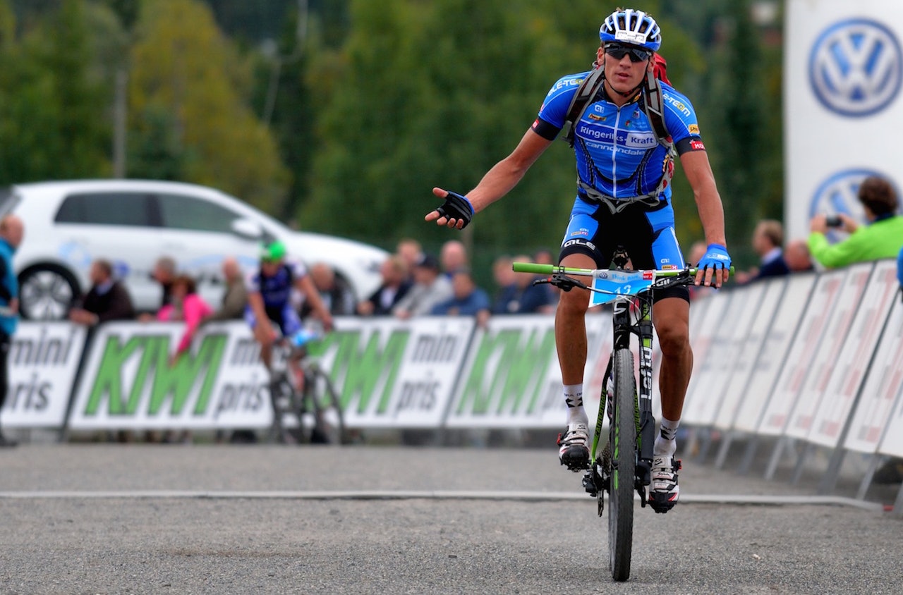 Frederik Wilmann vant Birken i 2014, etter en dramatisk avslutning der Åsmund Løvik kjørte feil på oppløpet. Foto: Kent Murdoch birken birkebeinerrittet