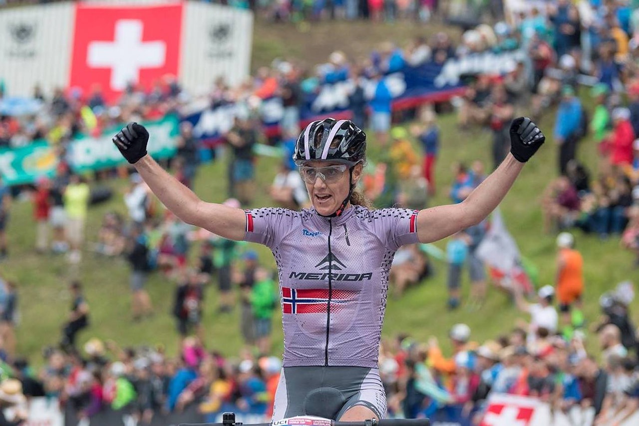 Gunn-Rita Dahle Flesjå kom på andreplass i verdenscupen i Lenzerheide i juli. Foto: Armin Kuestenbrueck Team Merida Gunn-Rita Gunn-Rita Dahle Flesjå kom på andreplass i verdenscupen i Lenzerheide i juli. Foto: Armin Kuestenbrueck Team Merida Gunn-Rita