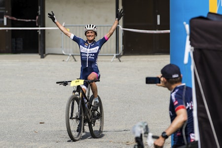 Sunniva Dring vant Terrengsykkelrittet 2018. Foto: Per-Eivind Syvertsen
