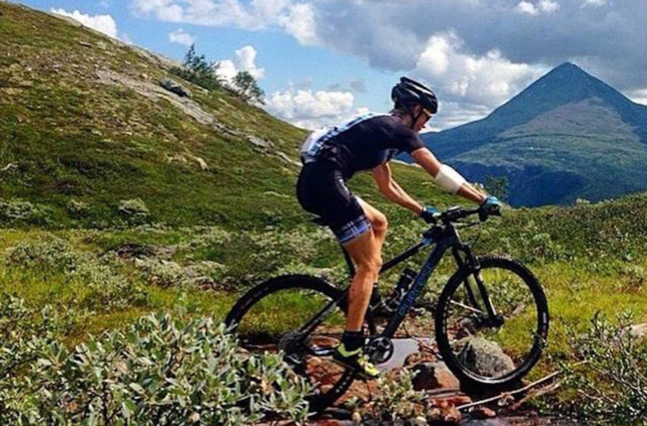 Carl Fredrik Hagen vant Helterittet 2014. Han er tilbake på start i år, selv om han nå satser fulltid på landevei. Foto: Arrangøren Carl Fredrik Hagen vant Helterittet 2014. Han er tilbake på start i år, selv om han nå satser fulltid på landevei. Foto: Arrangøren