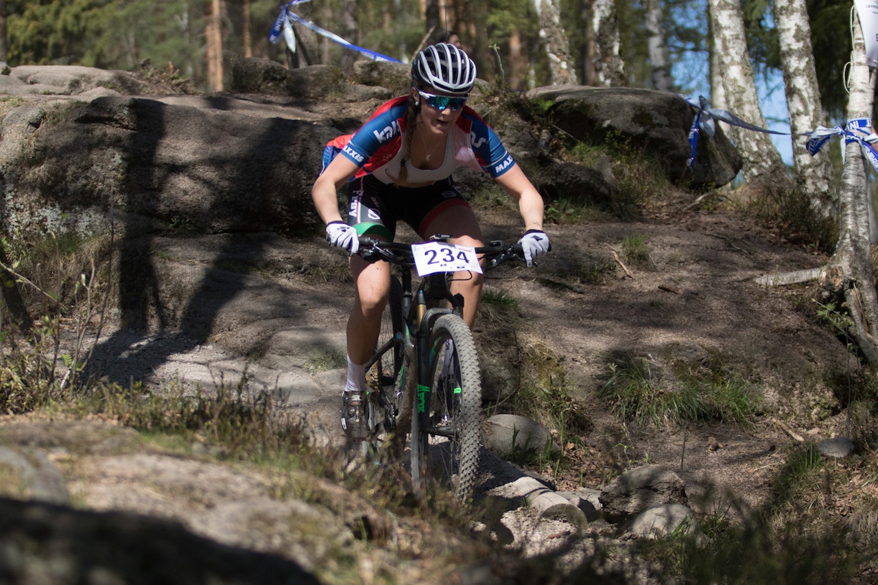 Martine Opsahl fra IF Frøy har levert sterke resultater siste halvdel av sesongen, og kan ta sammenlagtseieren i Norgescupen i morgen. Foto: Bengt Ove Sannes Martine Opsahl fra IF Frøy har levert sterke resultater siste halvdel av sesongen, og kan ta sammenlagtseieren i Norgescupen i morgen. Foto: Bengt Ove Sannes