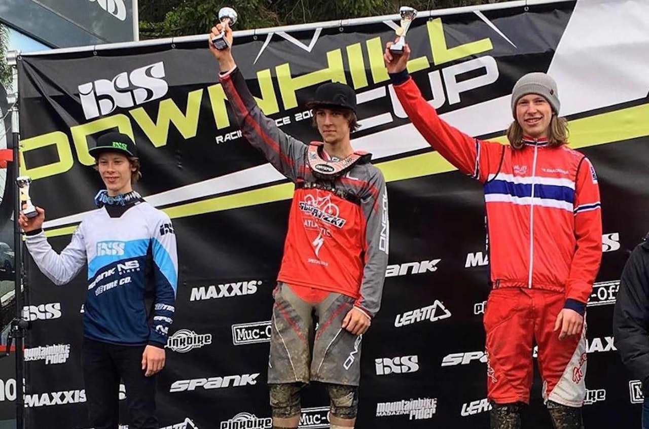 Frikk Hess-Bolstad (til høyre) ble nummer tre i helgas IXS cup runde i Tyskland. Foto: NCF Frikk Hess-Bolstad (til høyre) ble nummer tre i helgas IXS cup runde i Tyskland. Foto: NCF