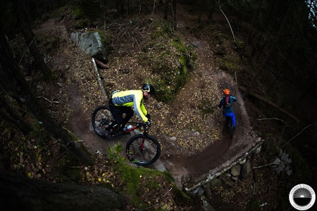STISYKLING I TUNGVEKTEREN: Med 400.000 friske kroner fra Gjensidigestiftelsen blir det enda mer å leke seg på i Tungvekteren i Arendal. Foto: Thomas B. Svendsen stisykling tungvekteren arendal