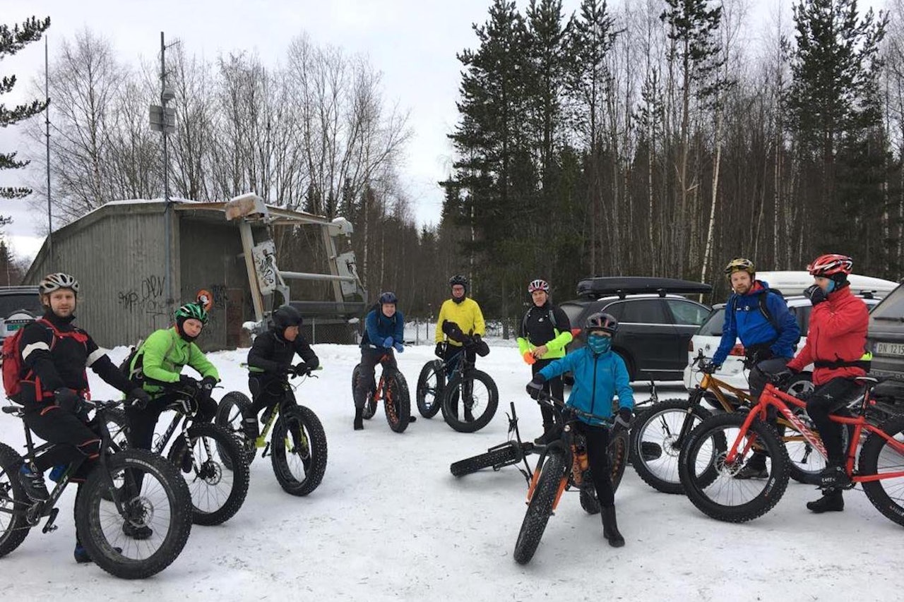 Lillehammer feiret verdens tjukksykkeldag med perfekte forhold for fellestur. Foto: Tom Ruud Lillehammer feiret verdens tjukksykkeldag med perfekte forhold for fellestur. Foto: Tom Ruud