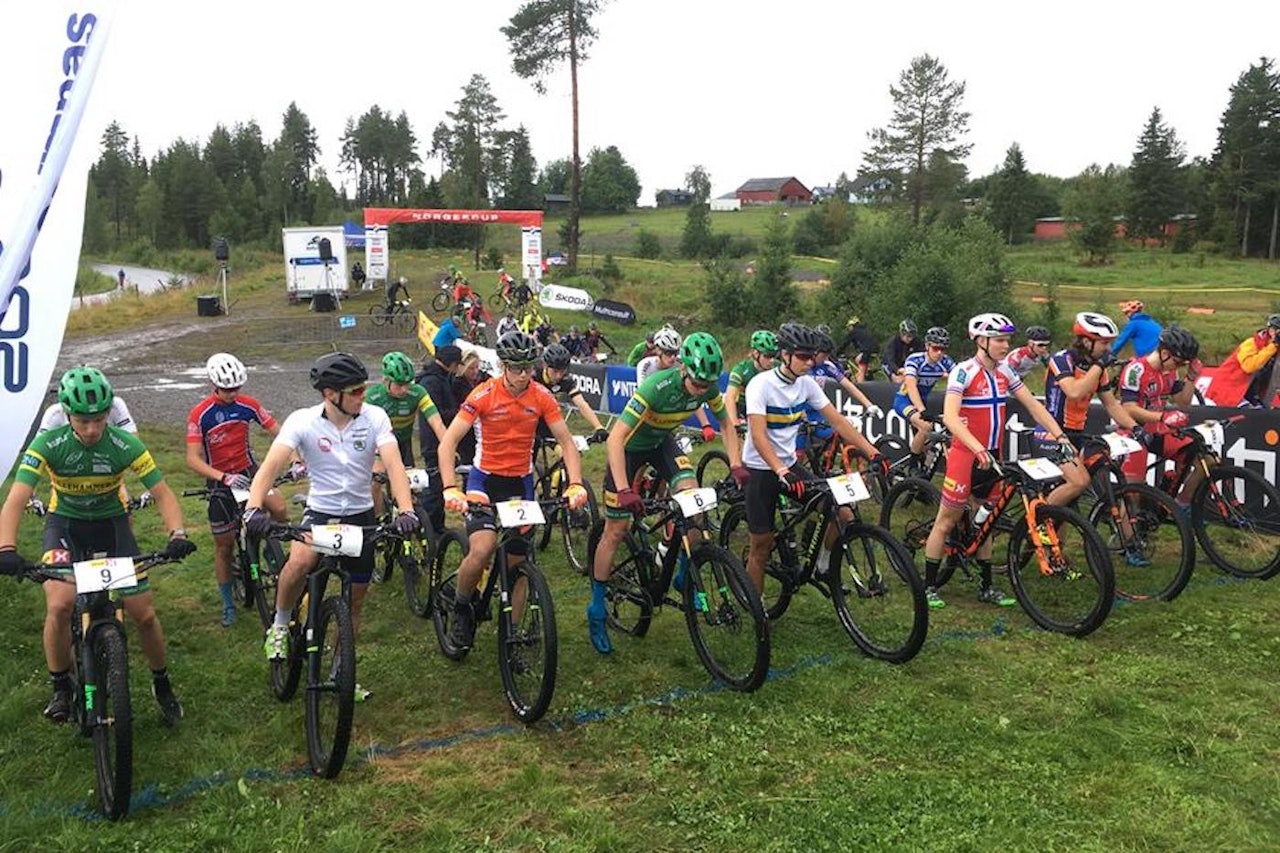 Starten i menn senior. Foto: NCF Starten i menn senior. Foto: NCF