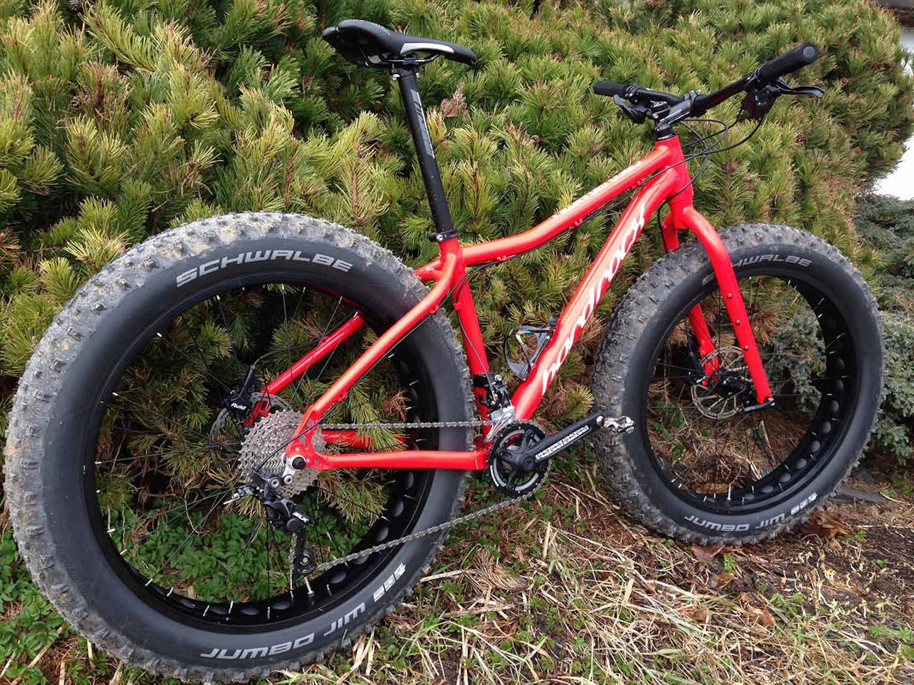 FEIT GIGANT: Vi har testet Hard Rocx sin fatbike, Cirgo Gigante. Foto: Gaute Reitan FEIT GIGANT: Vi har testet Hard Rocx sin fatbike, Cirgo Gigante. Foto: Gaute Reitan