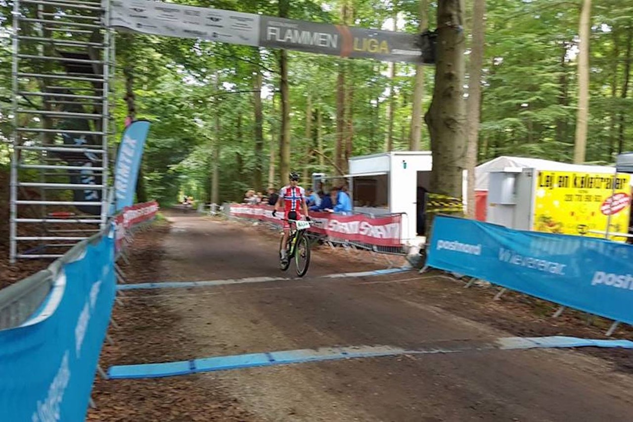 Tobias Johannessen vant dagens UCI-ritt med over et halvt minutts margin. Foto: Lars A. Johannessen Tobias Johannessen vant dagens UCI-ritt med over et halvt minutts margin. Foto: Lars A. Johannessen