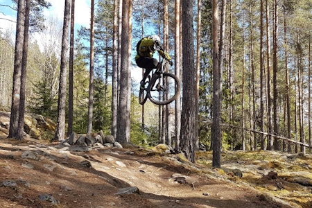 Preben Nøkleby i fri utfoldelse under Nesbyen Trail Camp 2017. Foto: Thorstein Gallefoss