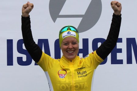 Ingrid Sofie Bøe Jacobsen vant temporittet på Darbu, som var første runde i Norgescup rundbane 2016. Foto: NCF 