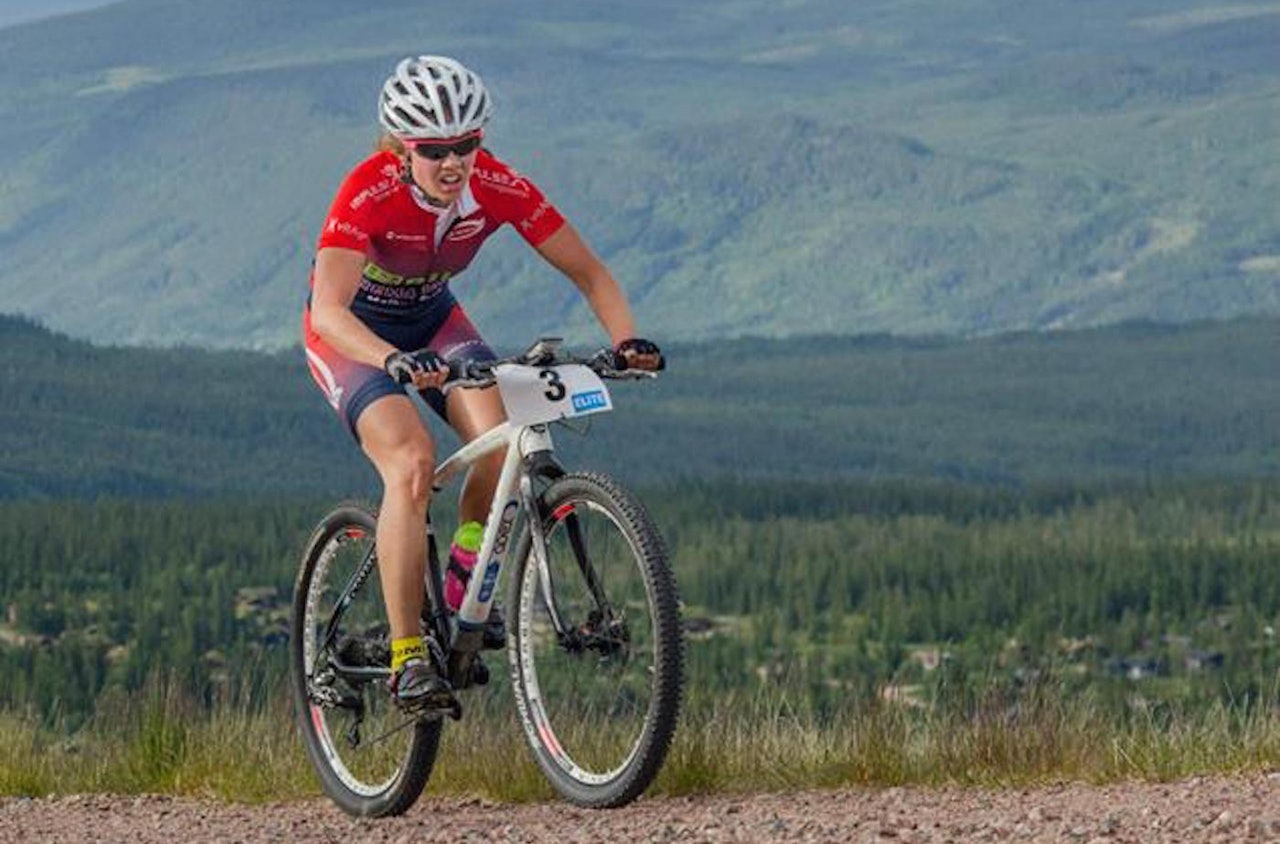 Topprittdronningen Berit Gjelten på veg mot mål i Topprittet 2014. Foto: Hasselgren Topprittdronningen Berit Gjelten på veg mot mål i Topprittet 2014. Foto: Hasselgren
