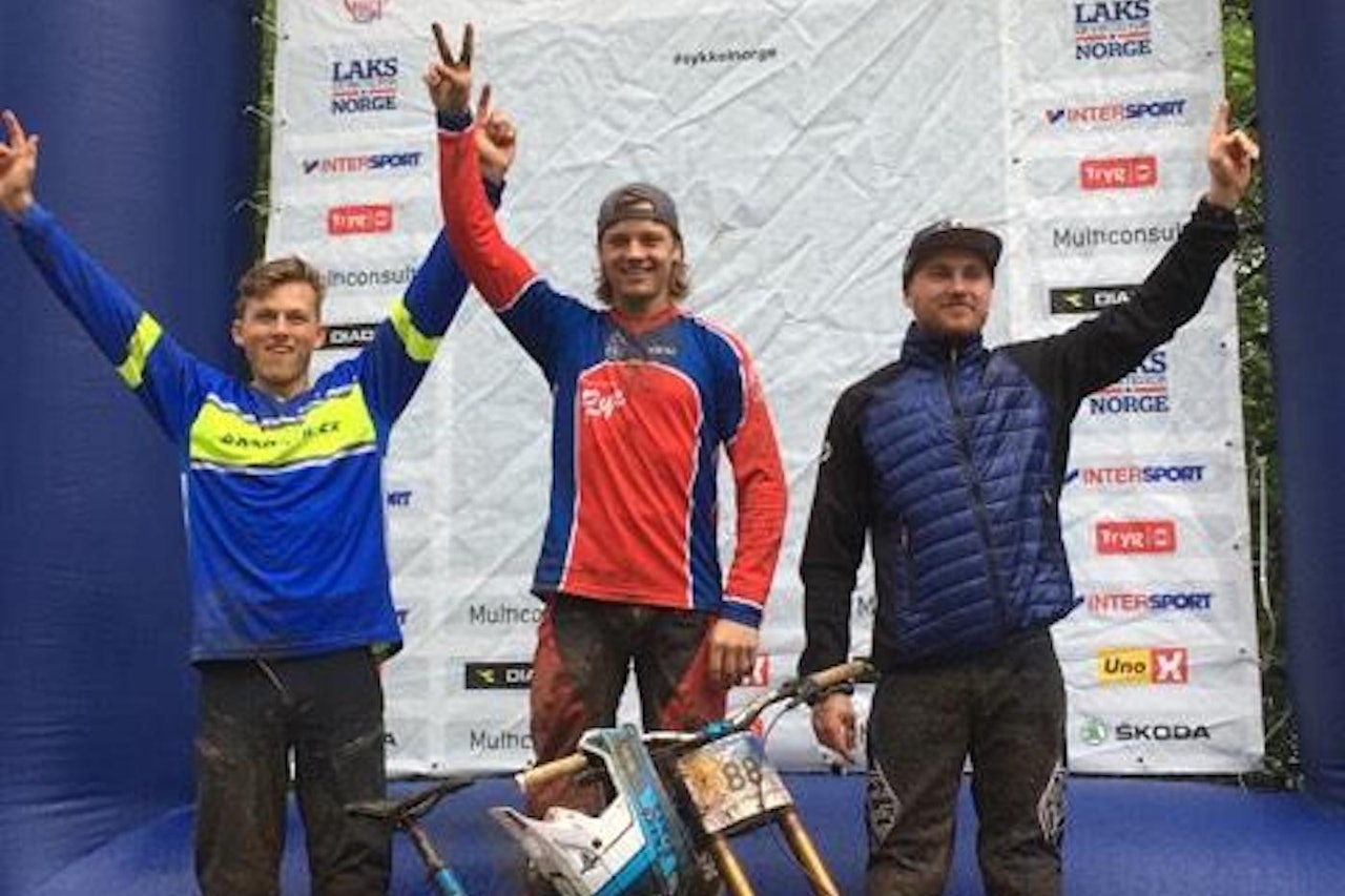 Henrik Myhrvold vant andre runde i Scandinavian Downhill Cup på Voss. Foto: NCF Henrik Myhrvold vant andre runde i Scandinavian Downhill Cup på Voss. Foto: NCF