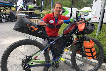 Nina Gässler syklet fra Malaga til Utflukt på sin bikepacker-tjukksykkel. Det tok 43 dager. Foto: Ingeborg Scheve
