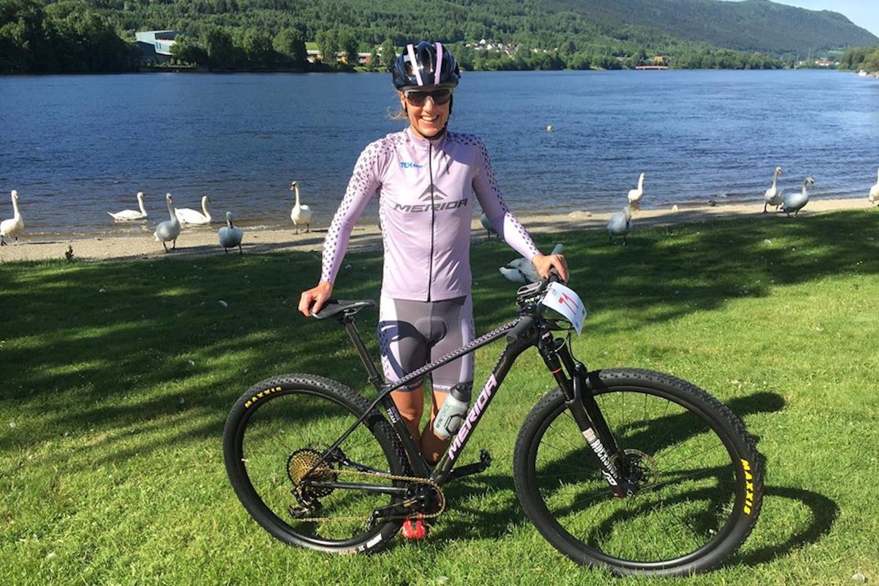 Gunn-Rita Dahle Flesjå vant NM rundbane på Konnerud. Foto: Team Merida Gunn Rita Gunn-Rita Dahle Flesjå vant NM rundbane på Konnerud. Foto: Team Merida Gunn Rita