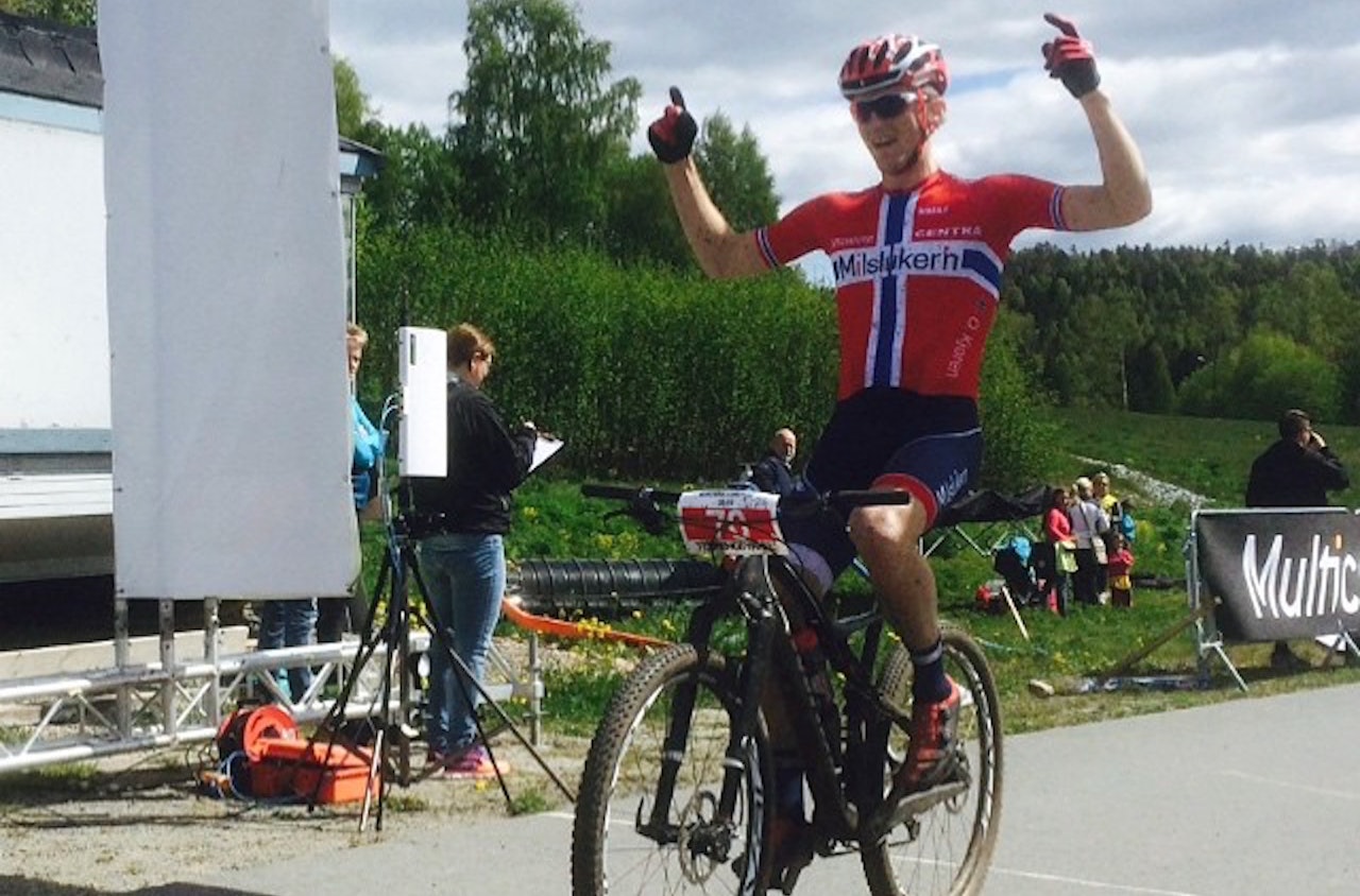 Ola Kjøren vant Norgescupklassen i Montebellorittet. Foto: Arrangøren