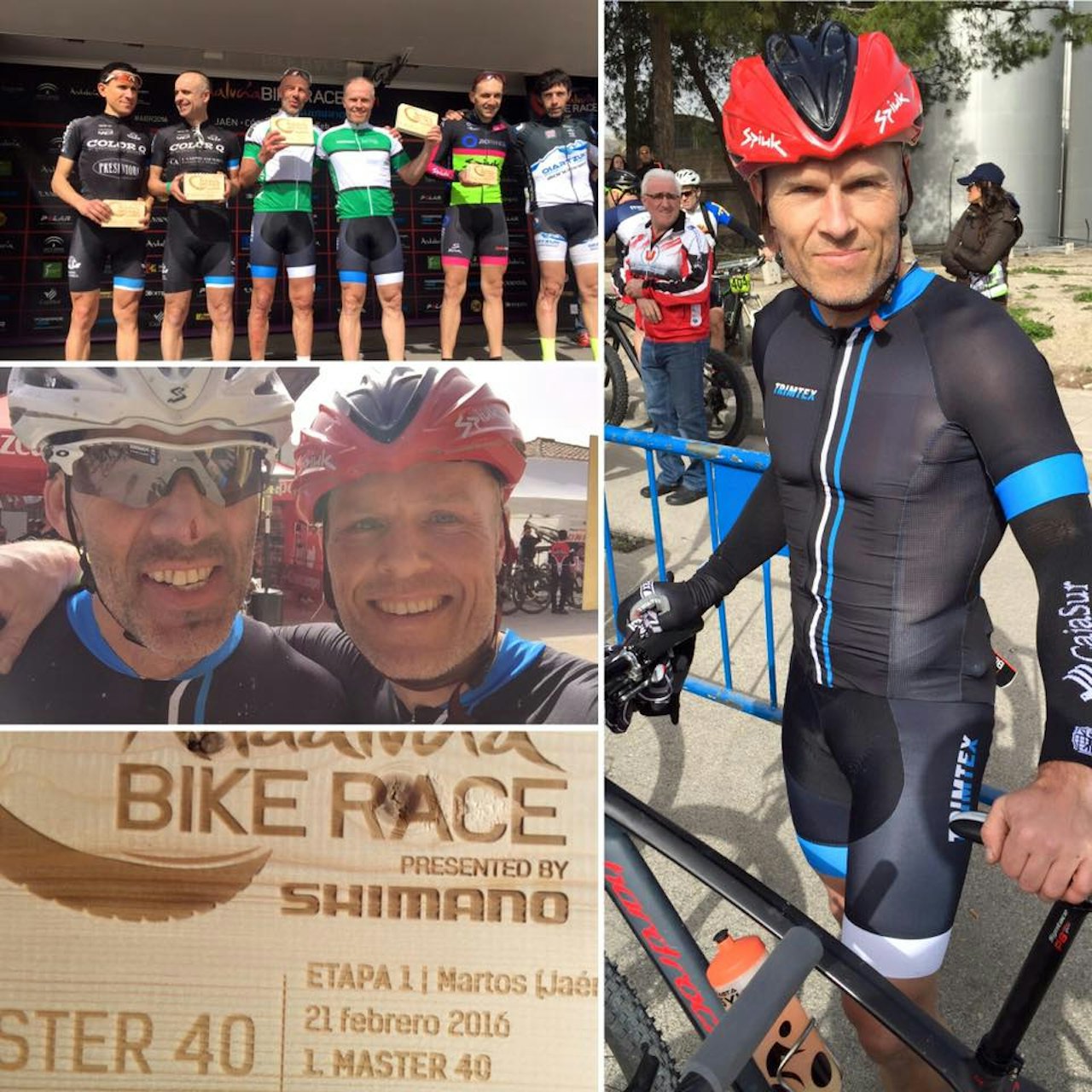 ETAPPESEIER: Kjell Karlsen og Thomas Morgan Knudsen tok seieren i M40 på dagens 1. etappe i Andalucia Bike Race.  ETAPPESEIER: Kjell Karlsen og Thomas Morgan Knudsen tok seieren i M40 på dagens 1. etappe i Andalucia Bike Race.