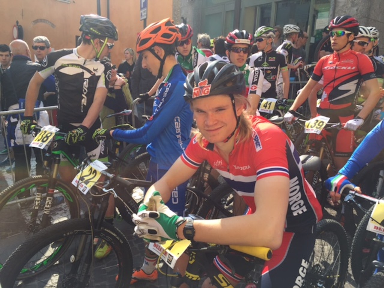 Petter Fagerhaug gjorde det bra under Trofeo Delcar i Italia sist helg, og landslagssjef Eddy Knudsen Storsæter har store forventninger til ham under SRAM-Cup i Danmark på søndag. Foto: NCF Petter Fagerhaug gjorde det bra under Trofeo Delcar i Italia sist helg, og landslagssjef Eddy Knudsen Storsæter har store forventninger til ham under SRAM-Cup i Danmark på søndag. Foto: NCF