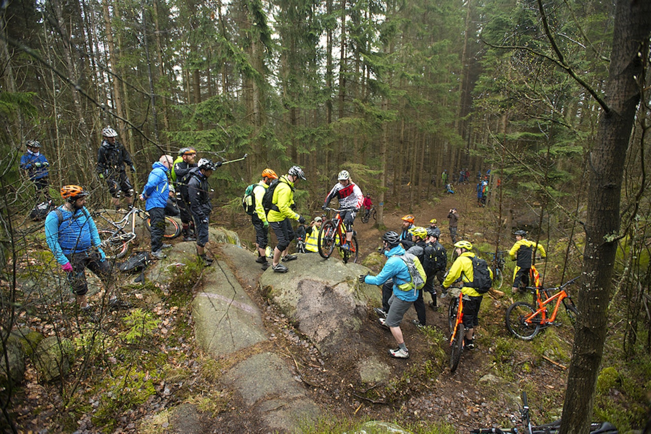 CRUXJAM UTENFOR FREDRIKSTAD: Hva er et crux, spør du? Dette. Foto: Magne Klann stisykling fredrikstad gressvik gressvikmarka