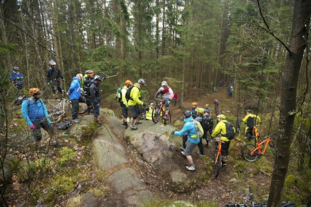 CRUXJAM UTENFOR FREDRIKSTAD: Hva er et crux, spør du? Dette. Foto: Magne Klann stisykling fredrikstad gressvik gressvikmarka