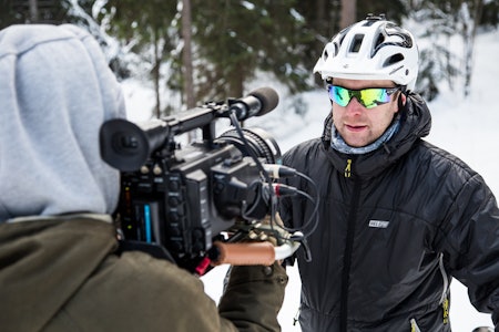 KAPTEIN KIPPERNES: Programleder Kristoffer Kippernes greier ut om temaet fætbikes. Bilde: Christian Nerdrum fatbike