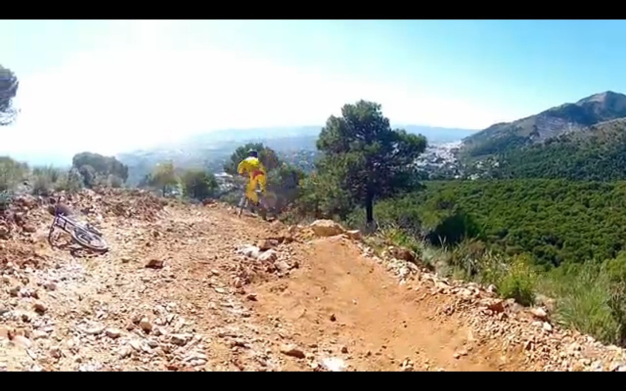 TRENING: Stiene i Malaga byr på perfekte treningsforhold for Norges beste utforsyklister. TRENING: Stiene i Malaga byr på perfekte treningsforhold for Norges beste utforsyklister.