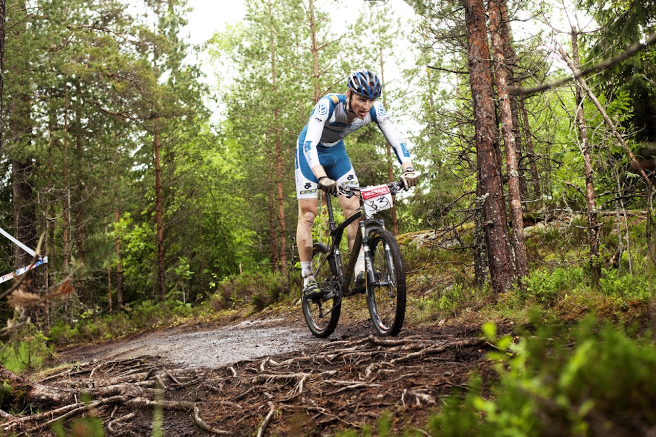 Raskest opp: Ola Kjøren viste styrke i motbakketempoen. Raskest opp: Ola Kjøren viste styrke i motbakketempoen.