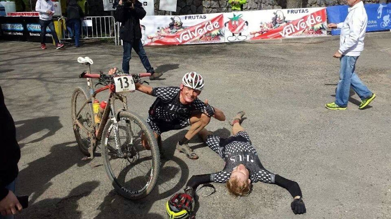 Ferdig mann: Stand-in Lars Granberg flatet helt ut etter siste etappe. (foto: Brede Edvardsen) Ferdig mann: Stand-in Lars Granberg flatet helt ut etter siste etappe. (foto: Brede Edvardsen)