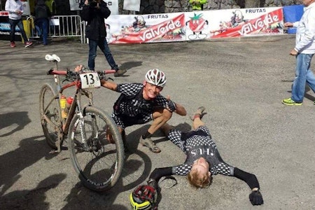 Ferdig mann: Stand-in Lars Granberg flatet helt ut etter siste etappe. (foto: Brede Edvardsen) Ferdig mann: Stand-in Lars Granberg flatet helt ut etter siste etappe. (foto: Brede Edvardsen)