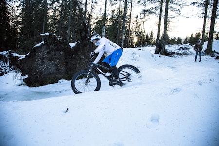 TALSMANN FOR DE FETE: Terrengsykkels Kristoffer Kippernes har tatt på seg programlederrollen. Bilde: Christian Nerdrum fatbike fatbikefeber tips
