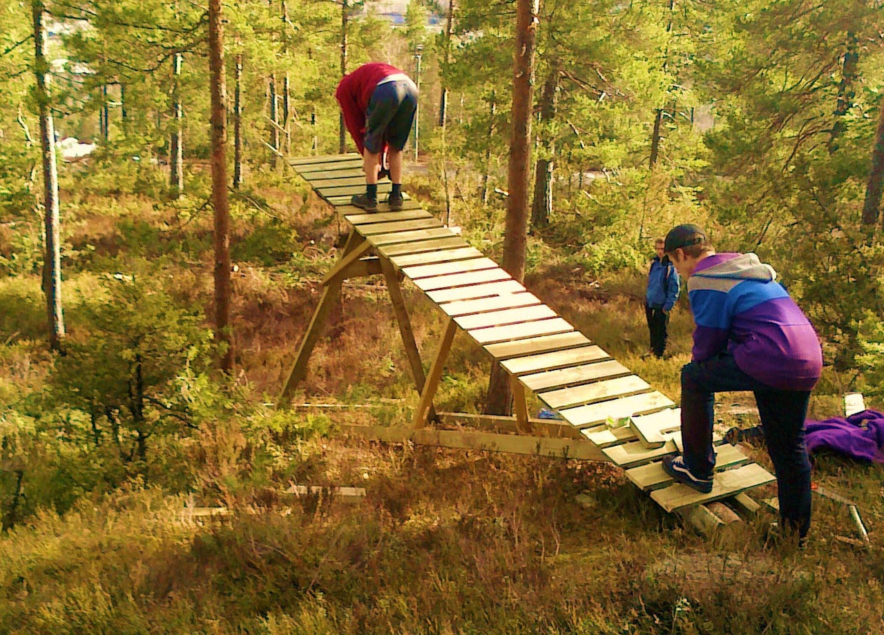 Ny freerideløype med luftige elementer. Foto: Eirik Stensrud Ny freerideløype med luftige elementer. Foto: Eirik Stensrud