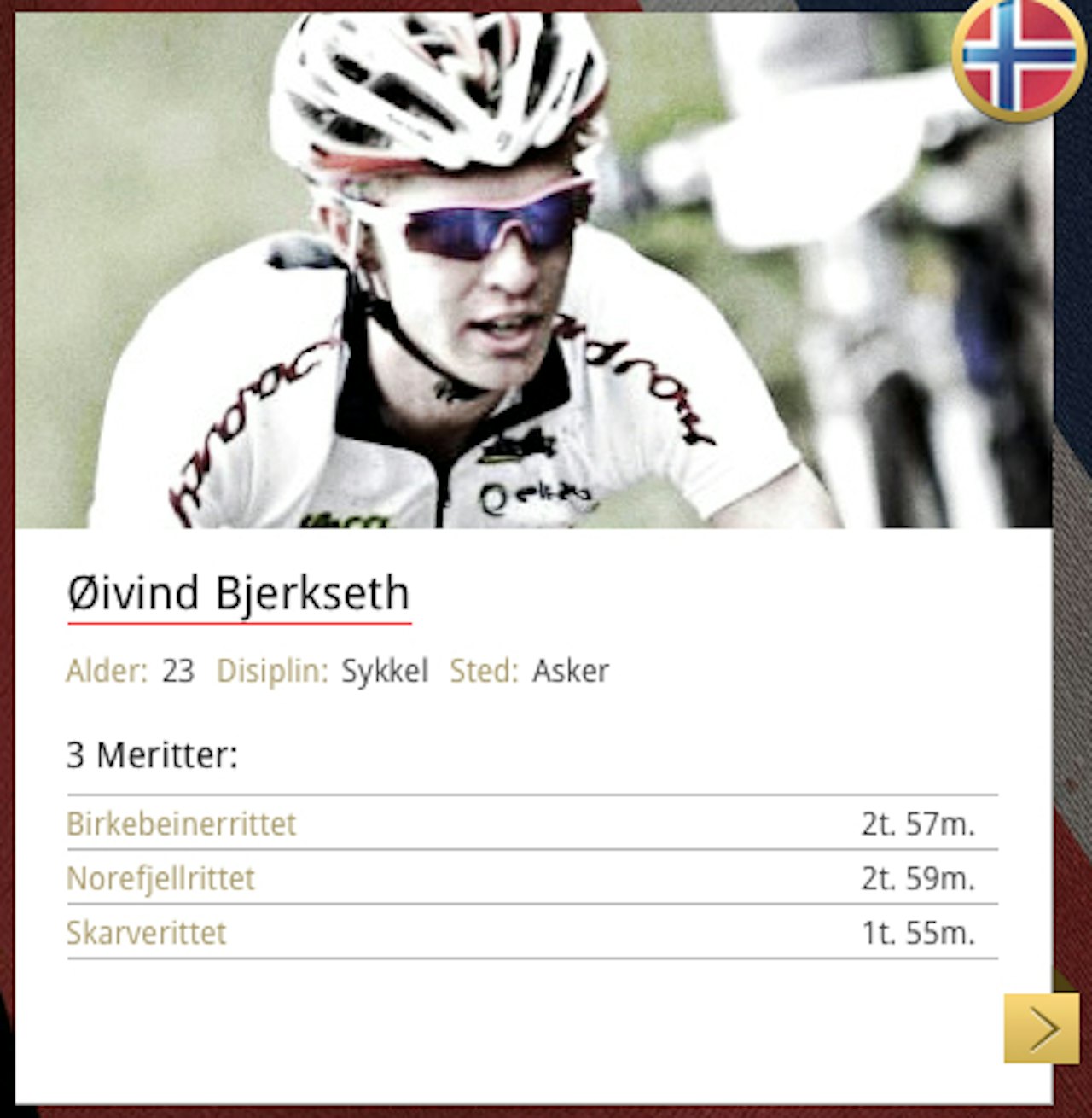 FRA TRENINGSPANELET: Øyvind Bjerkseth fra Asker CK er en av deltagerne på Active Challenge. Han har tidligere vært en del av Terrengsykkels treningspanel. FRA TRENINGSPANELET: Øyvind Bjerkseth fra Asker CK er en av deltagerne på Active Challenge. Han har tidligere vært en del av Terrengsykkels treningspanel.