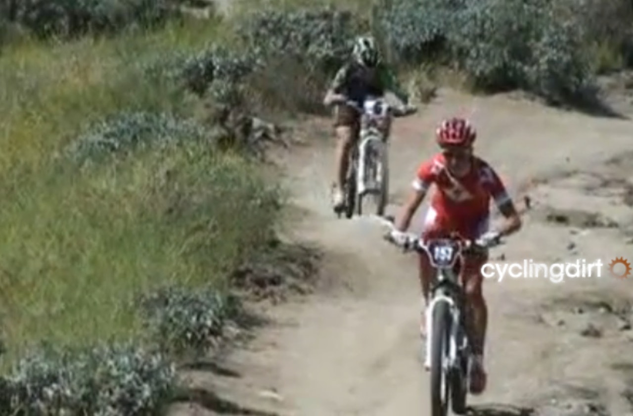 SUVEREN: Lene Byberg viser supre takter i sesongåpningen og knuste all motstand i US-Pro-rittet i Fontana. SUVEREN: Lene Byberg viser supre takter i sesongåpningen og knuste all motstand i US-Pro-rittet i Fontana.