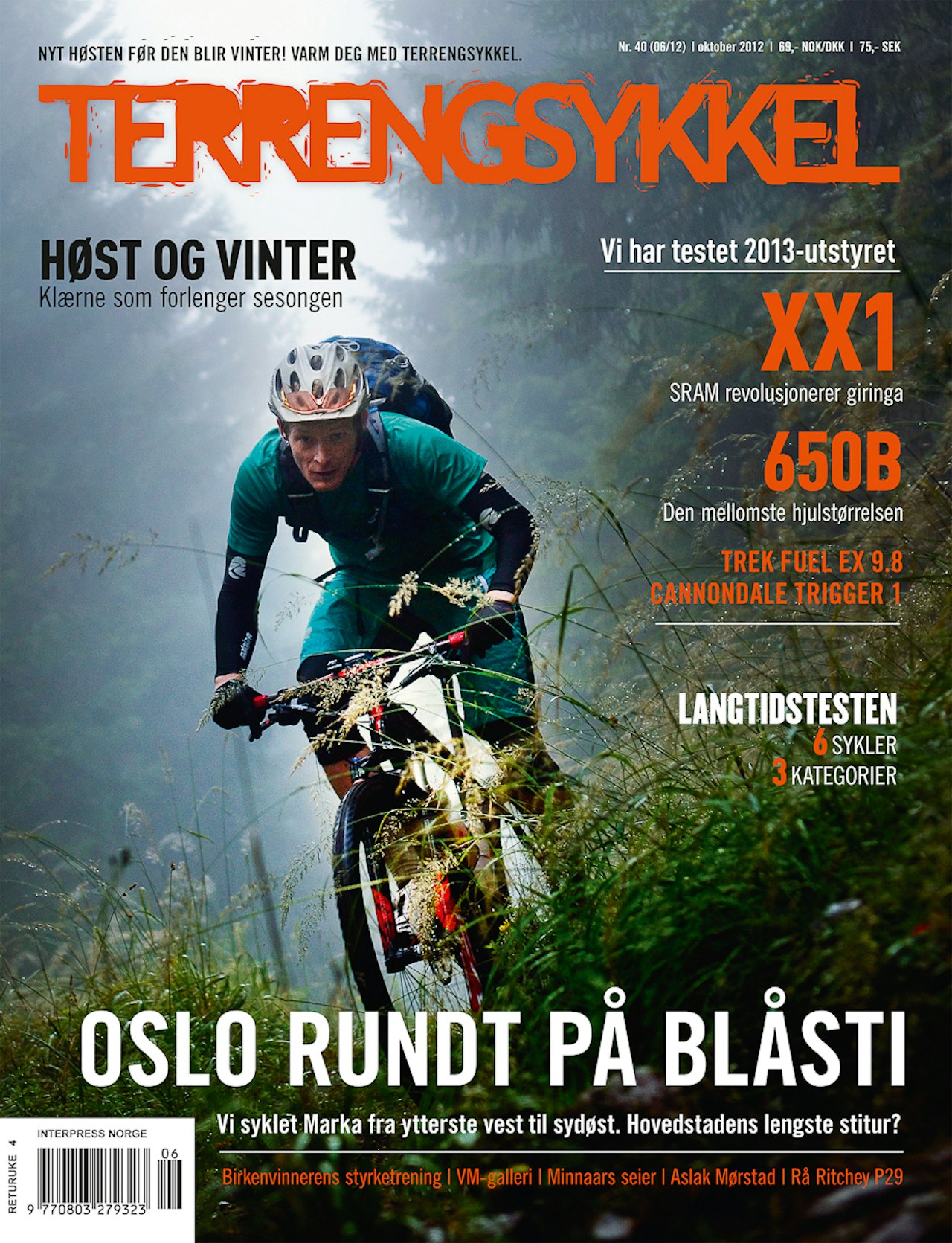 VÅT HØST: Den våte og kalde tiden på året byr på mye sykkelglede. Mye av den er pakket inn i Terrengsykkel 40 Foto: Henrik Alpers VÅT HØST: Den våte og kalde tiden på året byr på mye sykkelglede. Mye av den er pakket inn i Terrengsykkel 40 Foto: Henrik Alpers