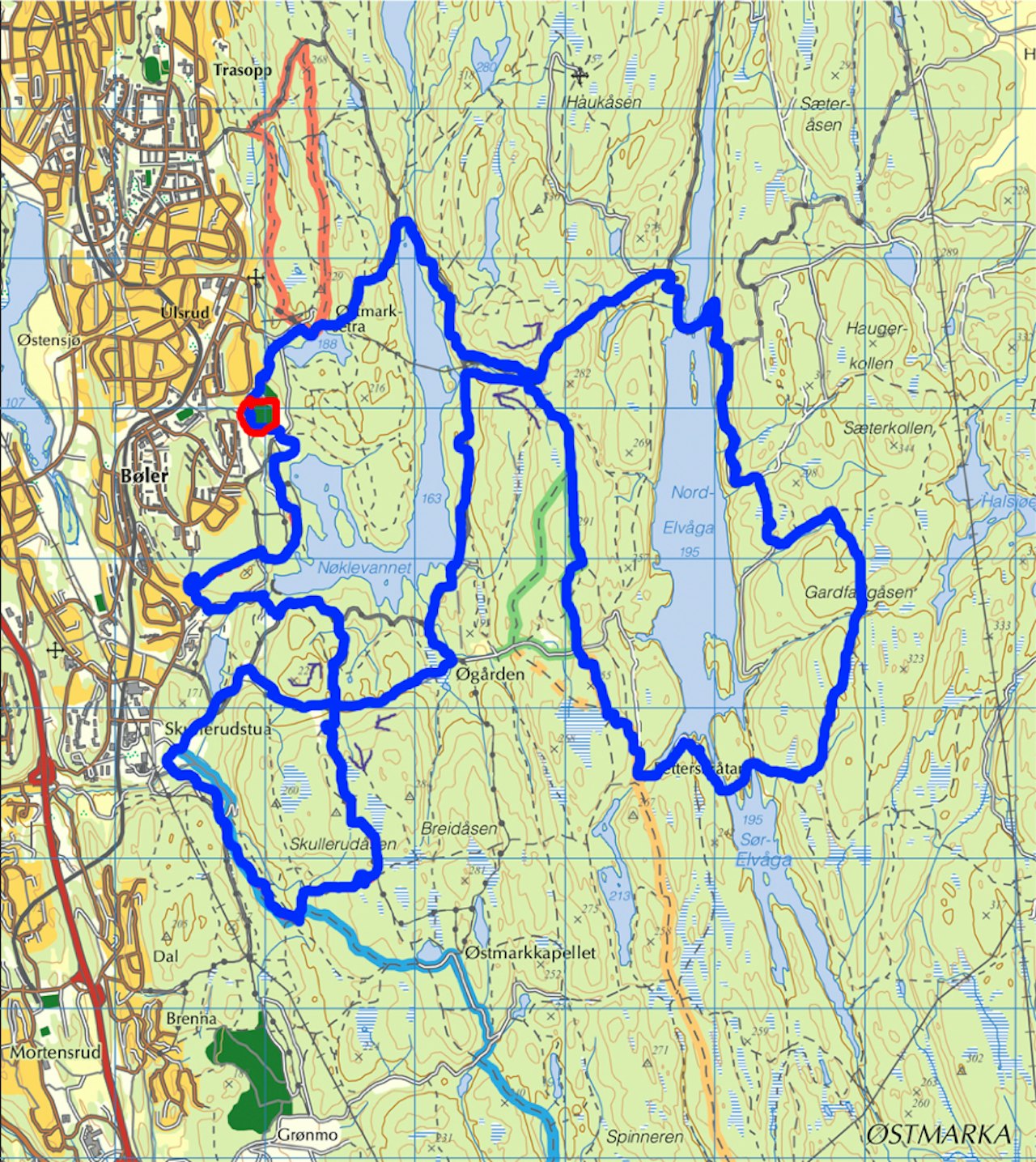 TØFF RUNDE Terrengsykkelrittet går i en variert og morsom runde i Østmarka i Oslo. Runden byr på ca 700 høyemeter på 30 km.